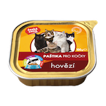 česká cena Paštika hovězí pro kočky (vanička)
