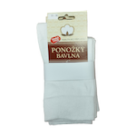 česká cena Bavlněné ponožky bílé 39-42